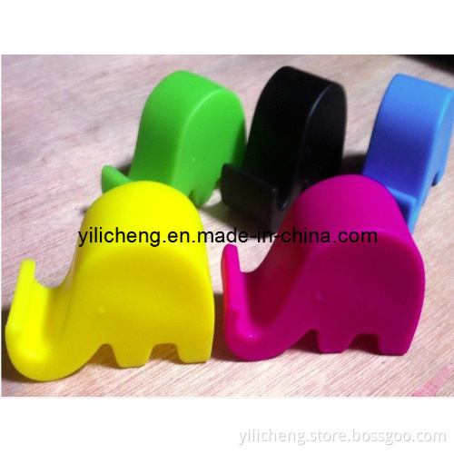 Colorful Cute Elephant Soft Silicone Cell Phone Holder for iPhone/ iPad/ Samsung Note3 Stand Mobile Phone Table PC Base